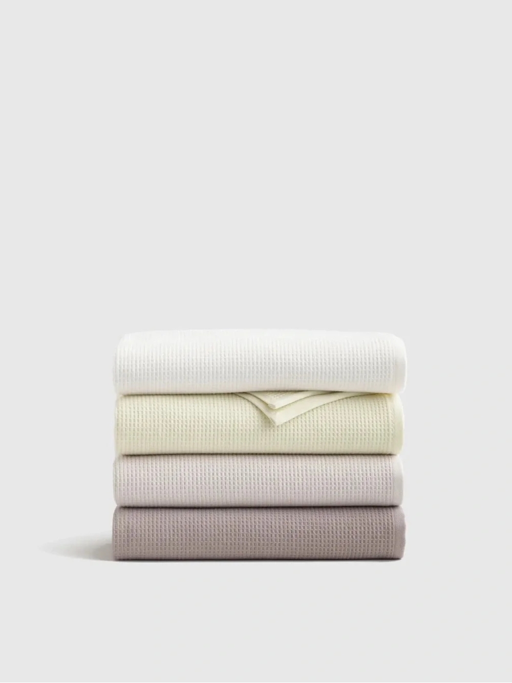 QUINCE Turkish Waffle Terry Bath Towel (Set of 2) White